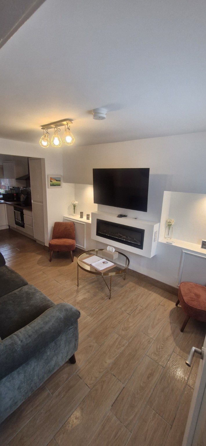 Freshly cleaned living room
